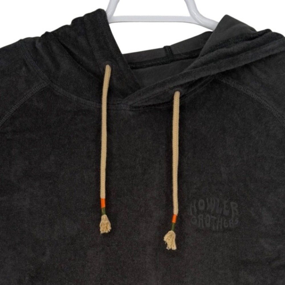Howler Brothers Mens Talisman Terry Hoodie Charcoal Grey Size M Pocket Pullover